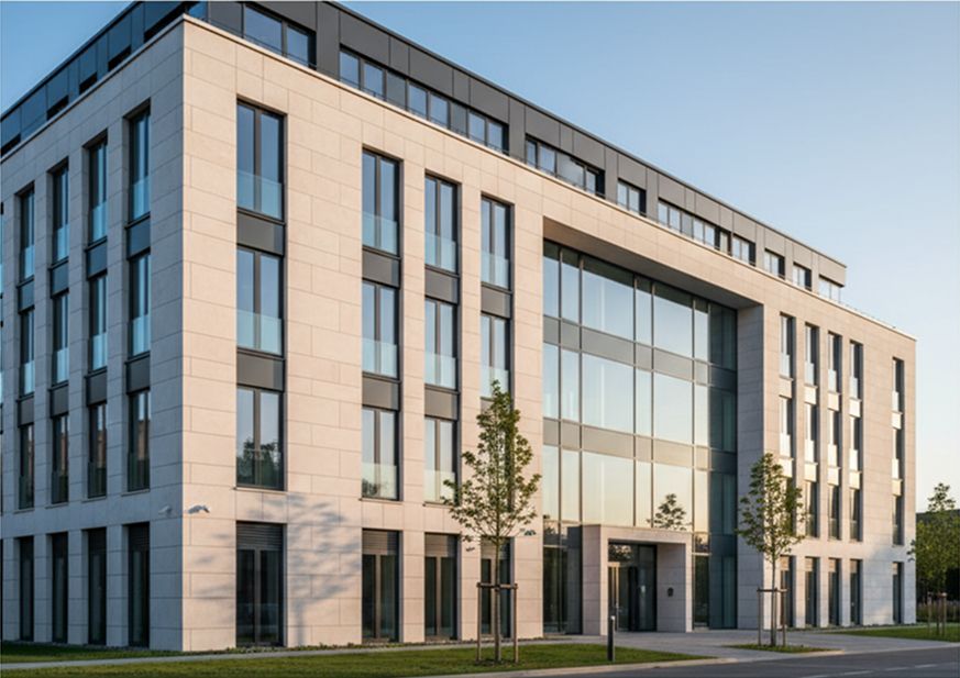 Sauberes, gepflegtes Gebäude in Berlin – Gebäudereinigung von Shine Gebäudeservice.